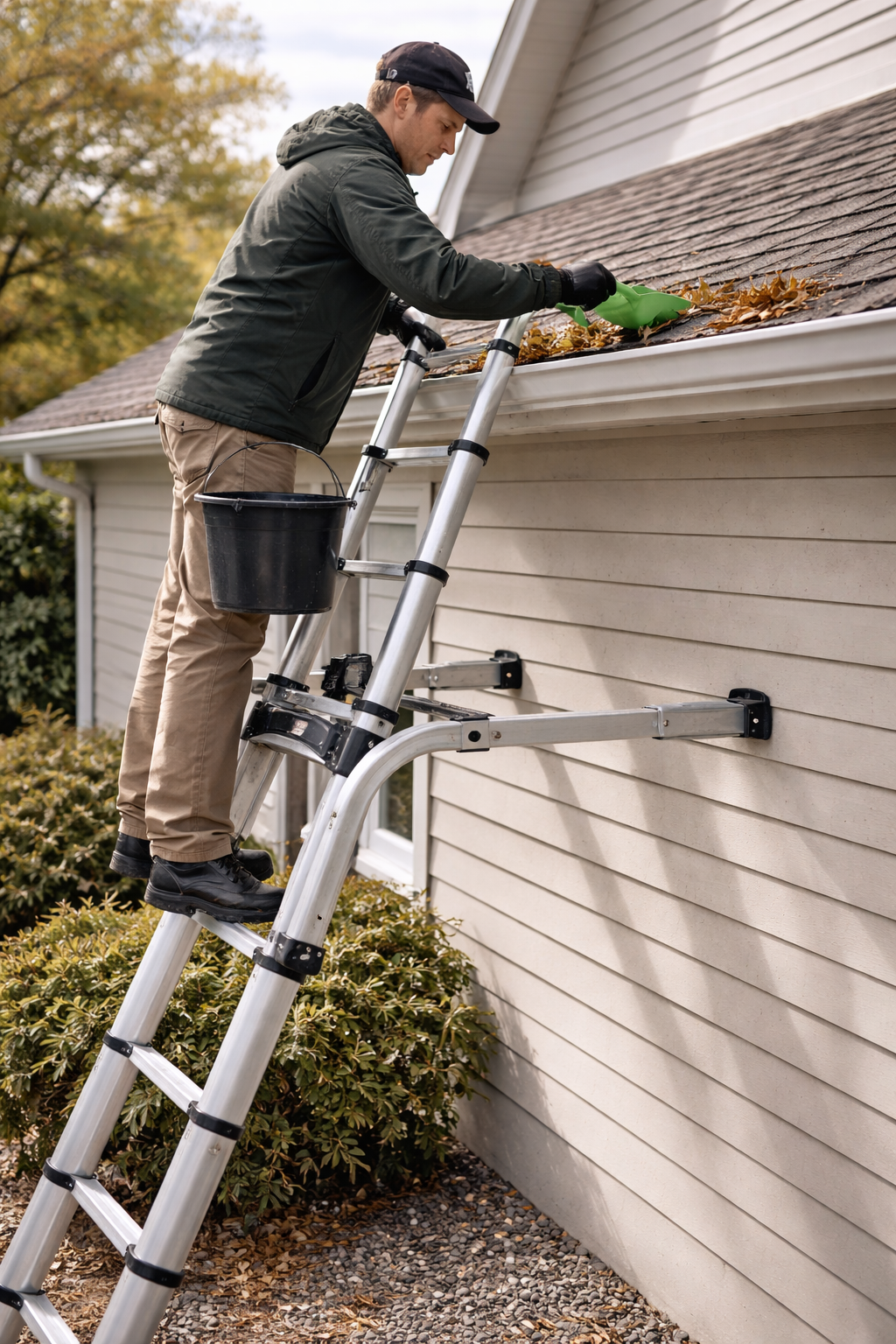 Stabilisateur d'Échelle Premium Réglable | Aluminium Anti-Basculement 150 kg – The MaxReach