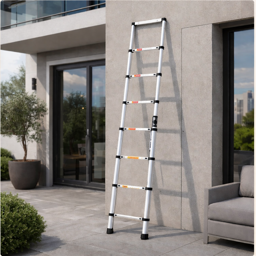 Échelle Télescopique Compacte Compact 260 | 2,6 m Aluminium EN 131 Pro 150 kg – The MaxReach