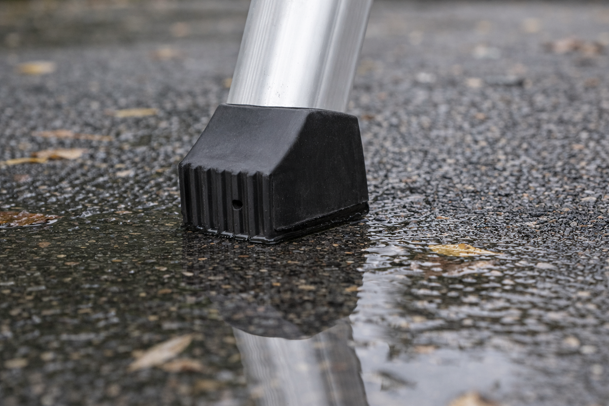 Embout de Pied Antidérapant pour Échelle Télescopique | Caoutchouc Universel – The MaxReach
