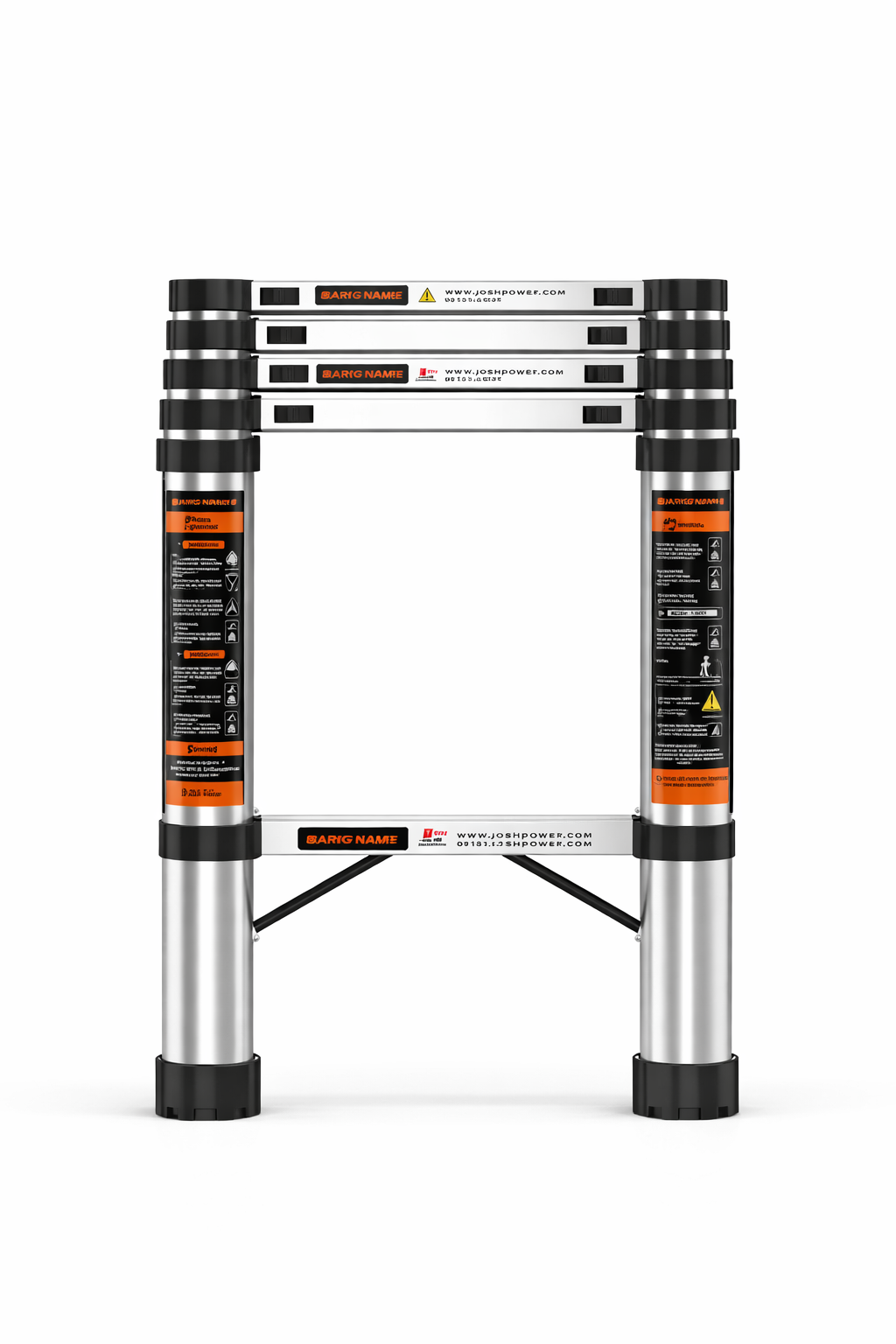 Échelle Télescopique Ultra-Compacte Compact 190 | 1,9 m Aluminium EN 131 Pro – The MaxReach