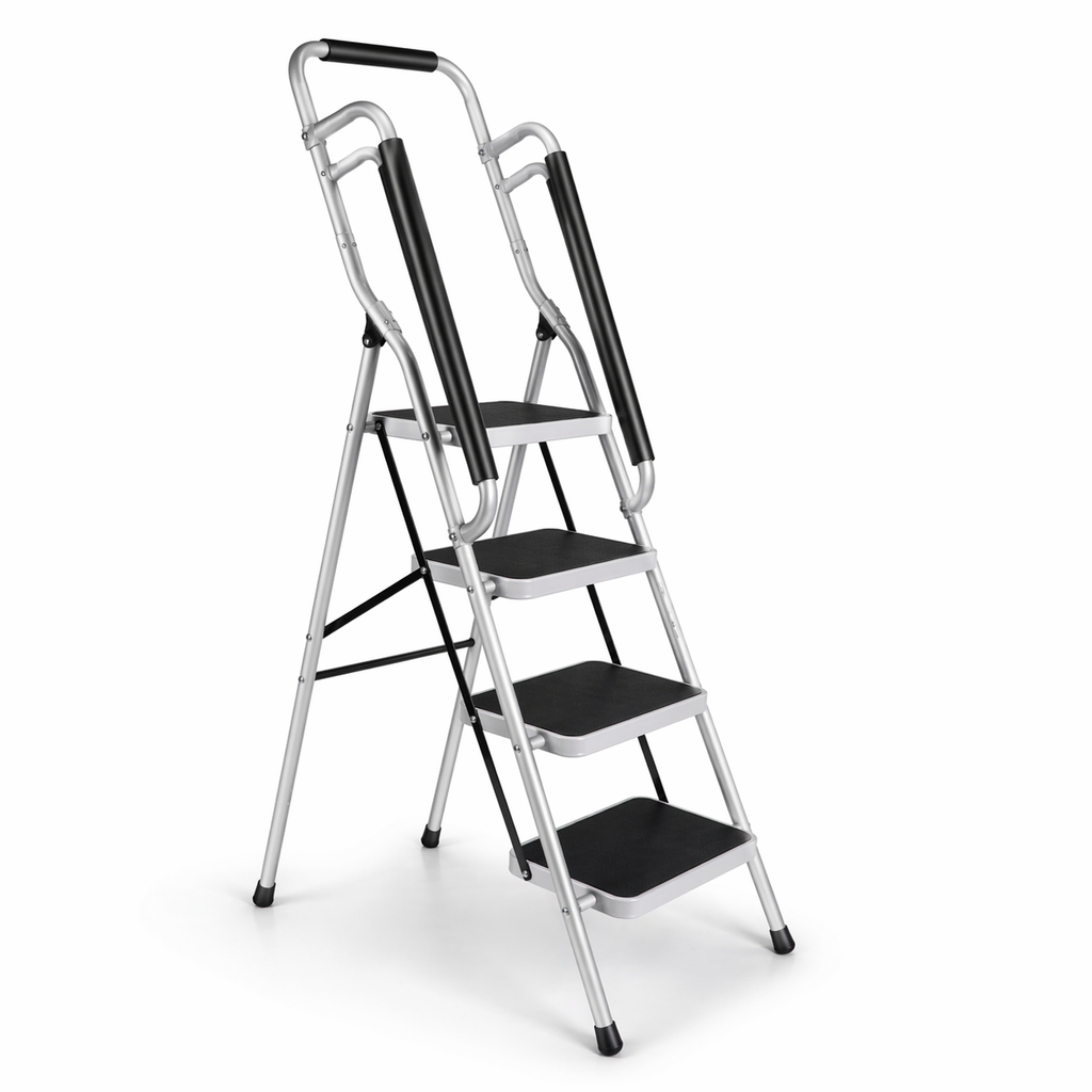 Échelle Pliante 4 Marches MaxiStep Pro 4 | Aluminium Antidérapant Stabilité Renforcée – The MaxReach
