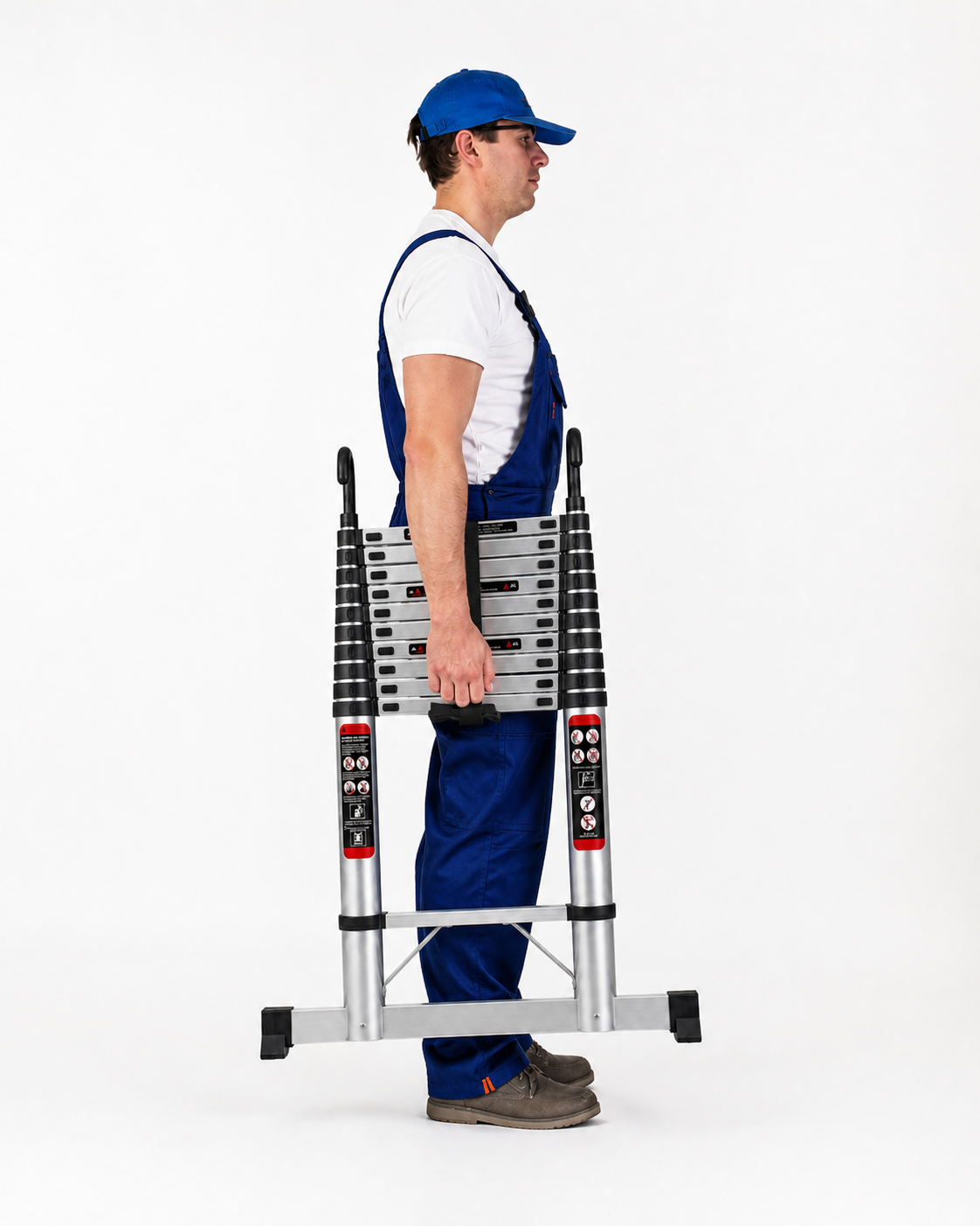 Échelle Télescopique 4,4 m Aluminium EN 131 Pro | 150 kg Verrouillage Sécurisé – The MaxReach