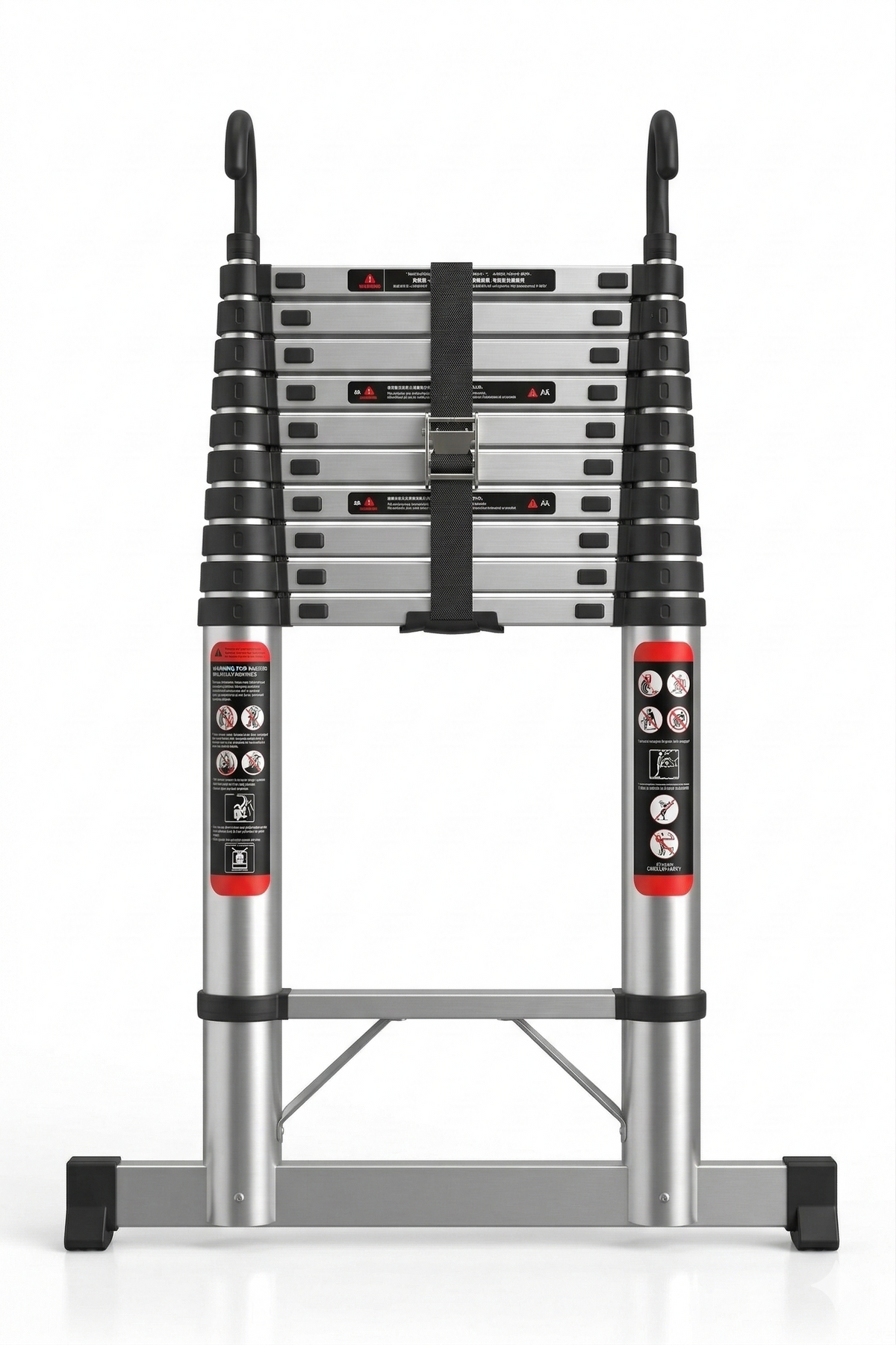 Échelle Télescopique 4,4 m Aluminium EN 131 Pro | 150 kg Verrouillage Sécurisé – The MaxReach