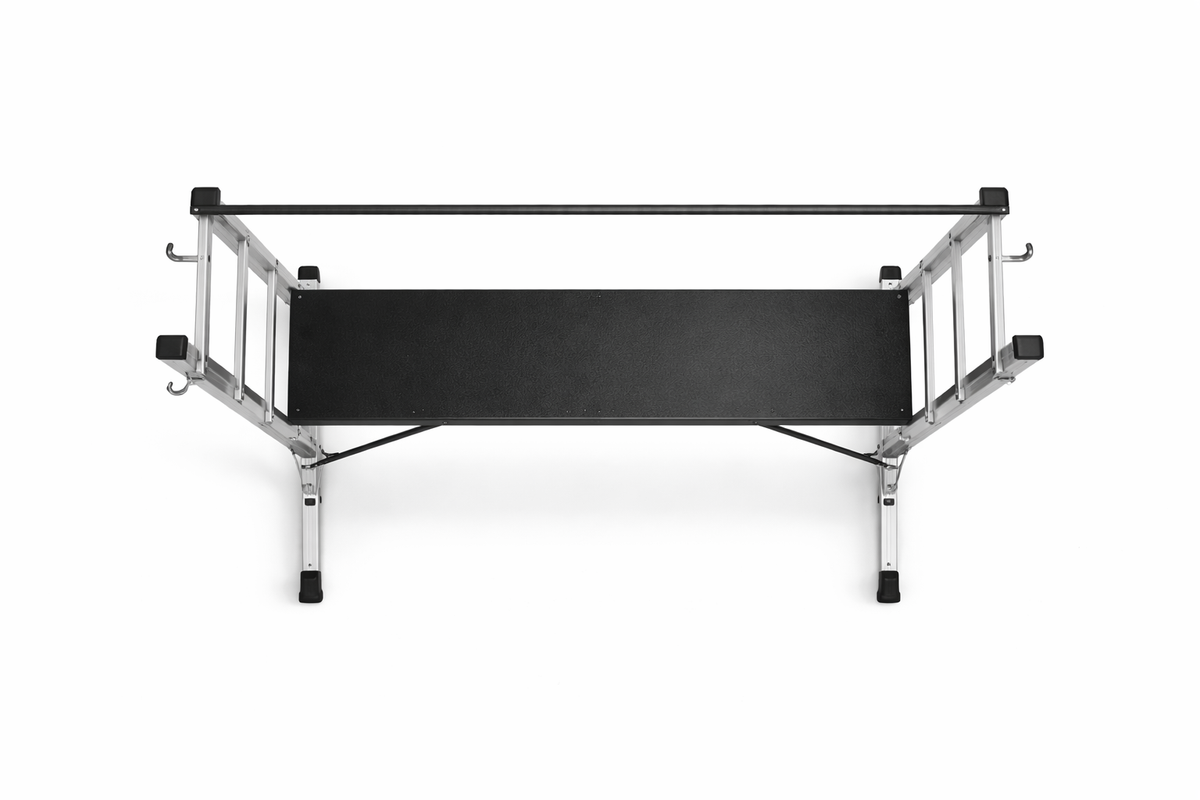 Échafaudage Aluminium Compact Pro SkyDeck | 3 m Roulettes Freinées 200 kg – The MaxReach