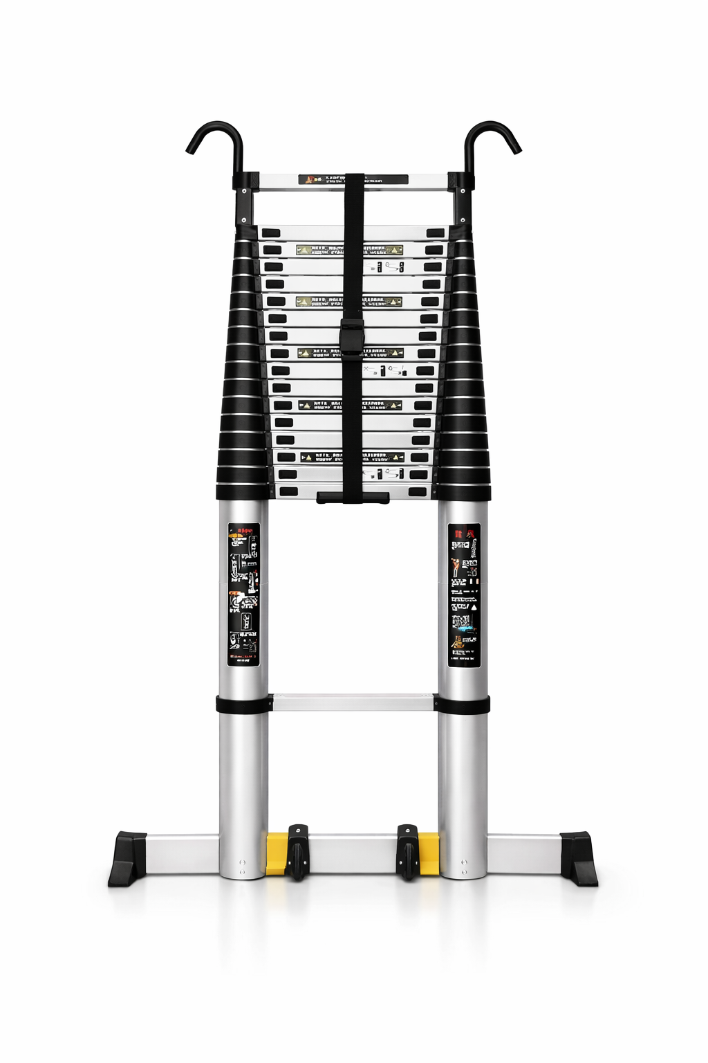 Échelle Télescopique 8 m Skyline Titan | Aluminium EN 131 Pro 150 kg Crochets Toiture – The MaxReach