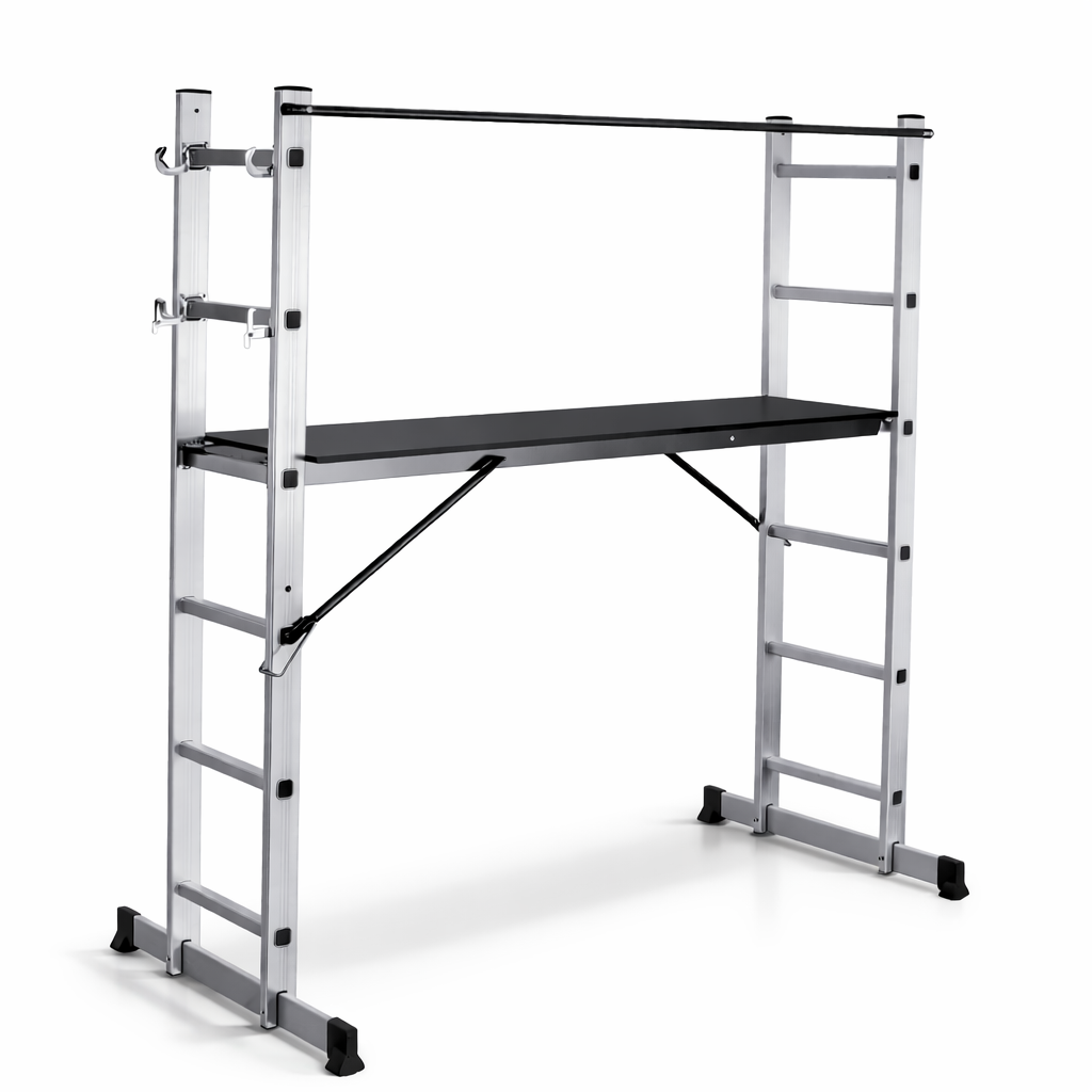 Échafaudage Aluminium Compact Pro SkyDeck | 3 m Roulettes Freinées 200 kg – The MaxReach
