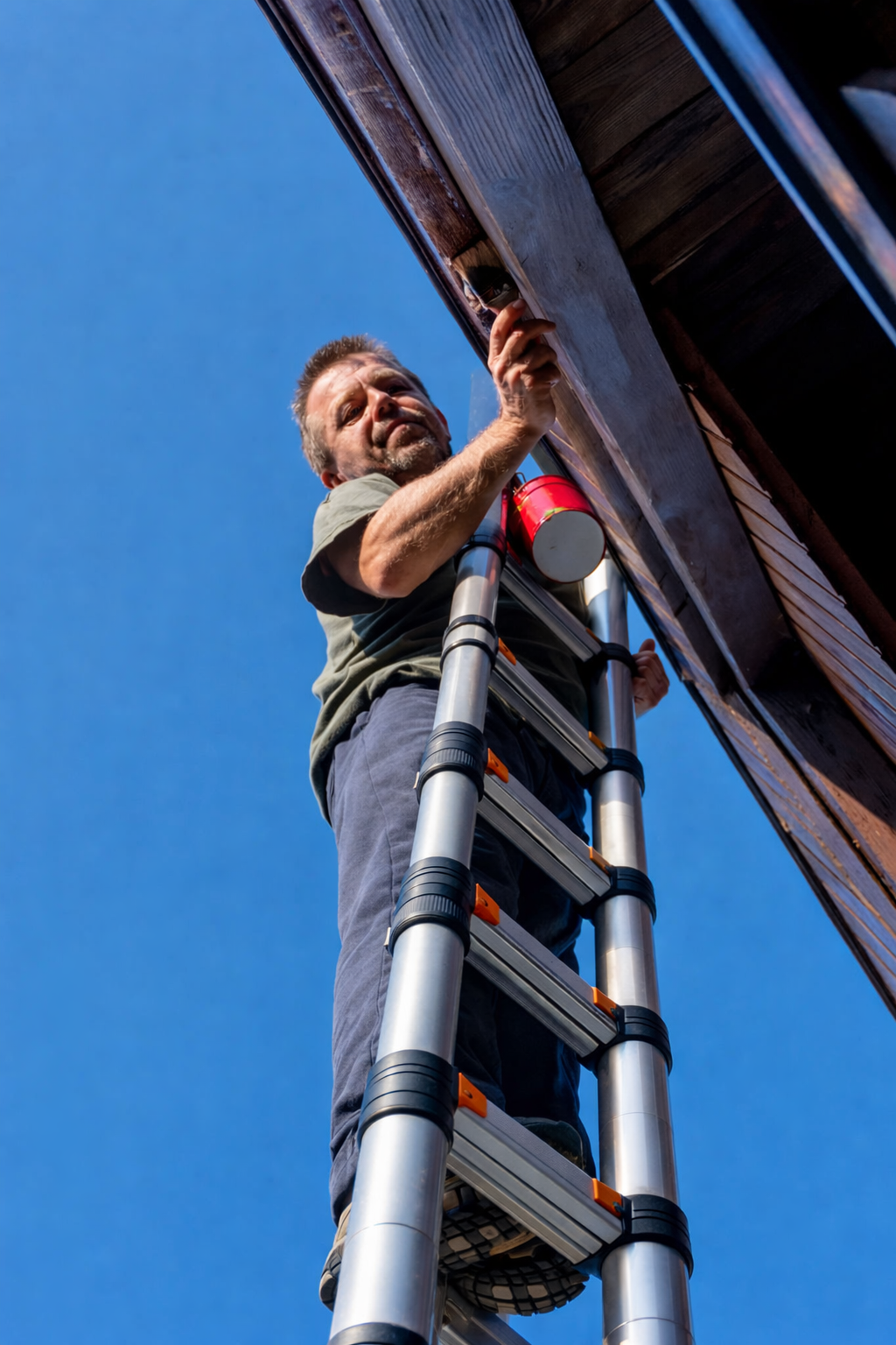 Échelle Télescopique 4,4 m Aluminium EN 131 Pro | 150 kg Verrouillage Sécurisé – The MaxReach