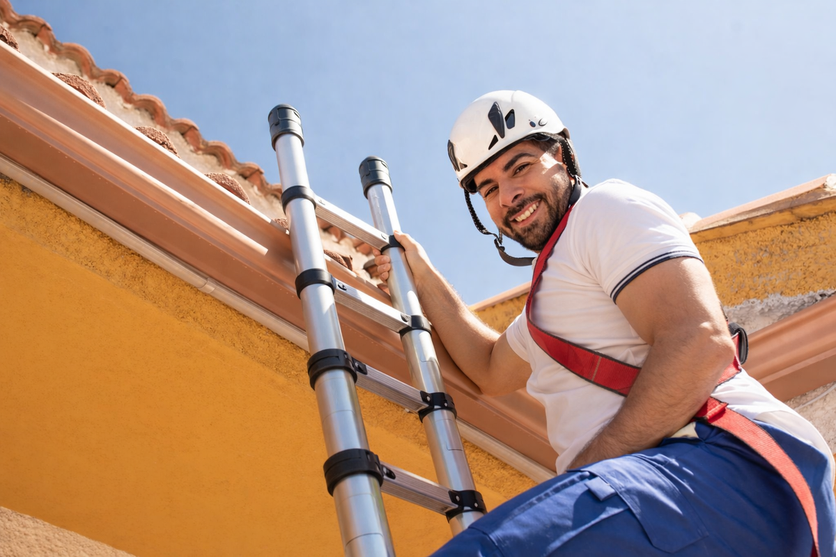 Échelle Télescopique Pro 320 HR | 3,2 m Aluminium Haute Résistance EN 131 Pro 150 kg – The MaxReach